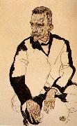 Egon Schiele Portrait of Heinrich Benesch china oil painting reproduction